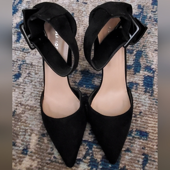 ASOS Glamorous Buckle Block Heeled Pumps - Picture 2 of 5